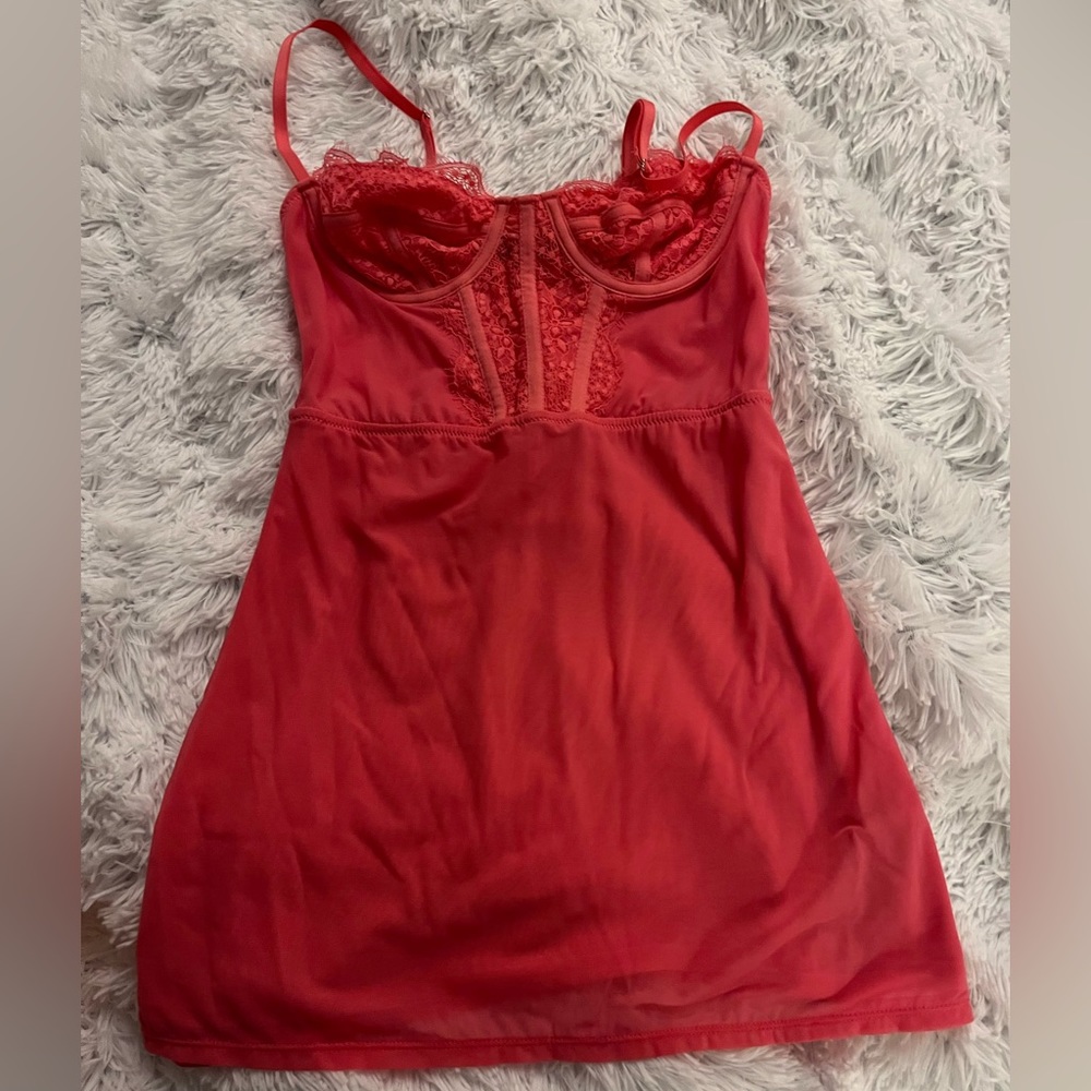NWOT pink UO corset dress